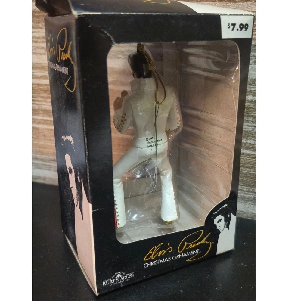 Kurt S Adler Elvis Presley Christmas Ornaments Lot of 4 Jumpsuit Resin Figurines